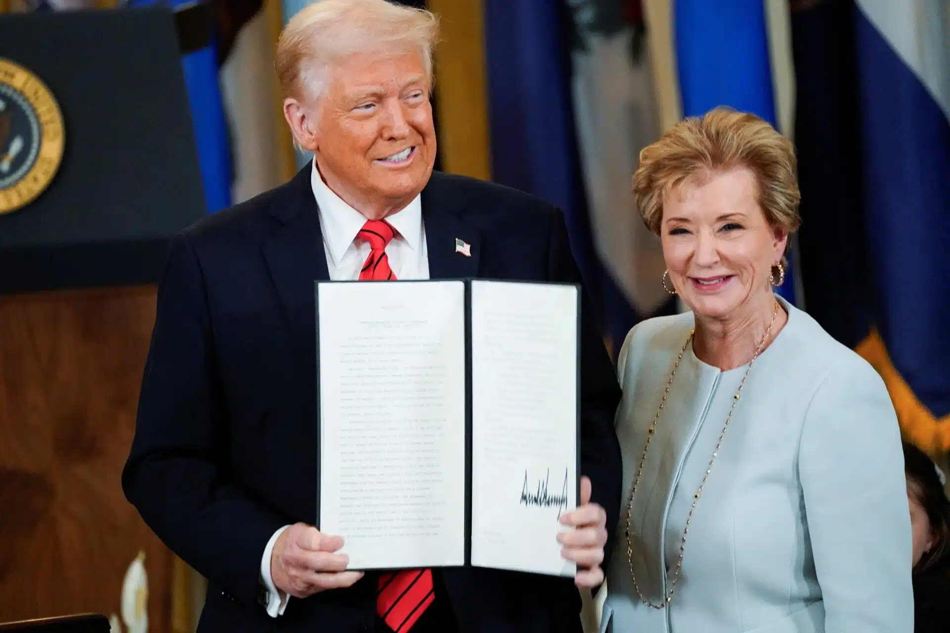 Trump said student loans, special needs programs will be moved to a new department